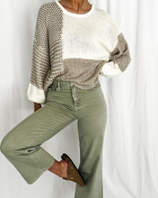 Load image into Gallery viewer, Warwick Neutral Color Block Sweater in Taupe