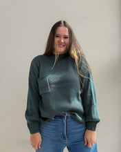 Load image into Gallery viewer, Conway Ribbed Sweater in Green