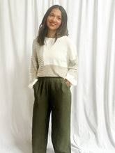 Load image into Gallery viewer, Warwick Neutral Color Block Sweater in Taupe
