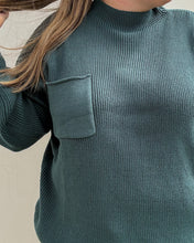 Load image into Gallery viewer, Conway Ribbed Sweater in Green