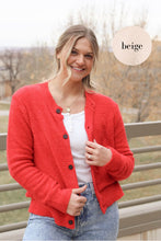 Load image into Gallery viewer, Clanton Button Up Cardigan in Beige