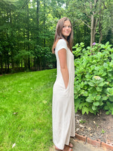 Load image into Gallery viewer, Weddington Wide Leg Ribbed Jumpsuit