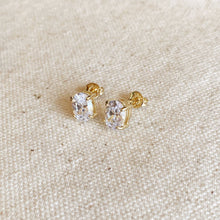 Load image into Gallery viewer, Paris Jewelry Collection: Oval Cubic Zirconia Stud Earrings