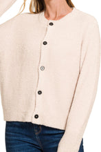 Load image into Gallery viewer, Clanton Button Up Cardigan in Beige