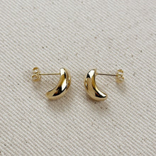 Load image into Gallery viewer, Paris Jewelry Collection: Polished Curved Stud Earrings