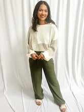 Load image into Gallery viewer, Warwick Neutral Color Block Sweater in Taupe