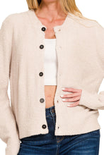 Load image into Gallery viewer, Clanton Button Up Cardigan in Beige