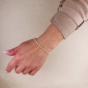 Paris Jewelry Collection: Dainty Pearl Bracelet