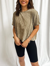 Load image into Gallery viewer, TVC Ribbed Biker Shorts in Black