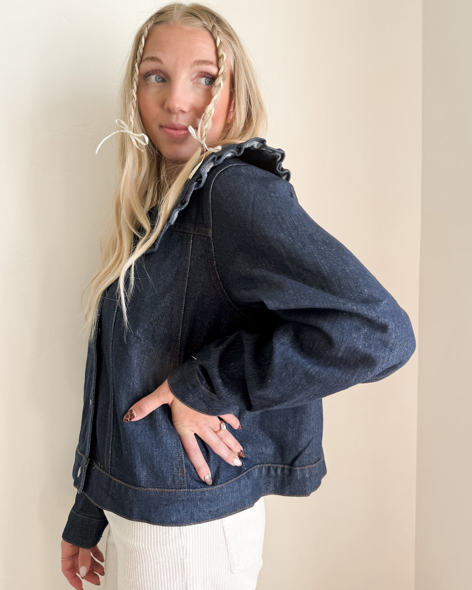 最も完璧な – Jacket Denim Collared Ben Big The Collective Village ジャケット・アウター