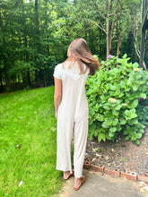 Load image into Gallery viewer, Weddington Wide Leg Ribbed Jumpsuit