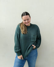 Load image into Gallery viewer, Conway Ribbed Sweater in Green