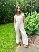 Load image into Gallery viewer, Weddington Wide Leg Ribbed Jumpsuit