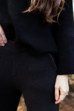 Load image into Gallery viewer, Boulder Oversized Henley Sweater in Black