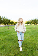 Load image into Gallery viewer, Island Park Side Slit Oversized Sweater in Cabernet