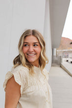 Load image into Gallery viewer, Idabel Cream Henley Top