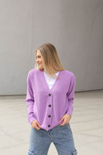 Load image into Gallery viewer, Button Up Cardigan in Lavender