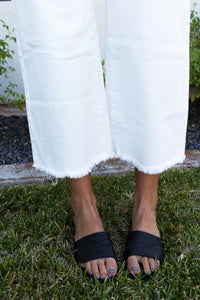 San Clemente White Wide-Leg Jeans