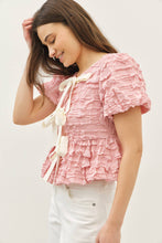 Load image into Gallery viewer, Greer Babydoll Top in Cream