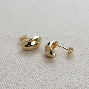Paris Jewelry Collection: Polished Curved Stud Earrings