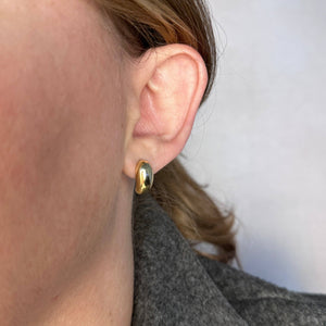 Paris Jewelry Collection: Polished Curved Stud Earrings