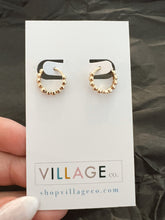 Load image into Gallery viewer, San Jose Hoops Collection: Mini Beaded Clicker Hoop