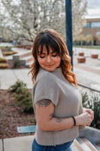 Load image into Gallery viewer, Foggy Bottom Short Sleeve Sweater in Deep Camel