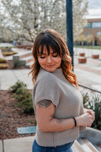 Load image into Gallery viewer, Foggy Bottom Short Sleeve Sweater in Black