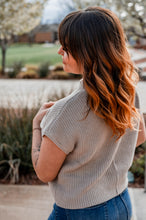 Load image into Gallery viewer, Foggy Bottom Short Sleeve Sweater in Black