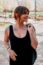 Load image into Gallery viewer, Malibu Romper in Ribbed Black