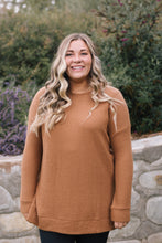 Load image into Gallery viewer, Lublin Waffle Thermal Top in Camel