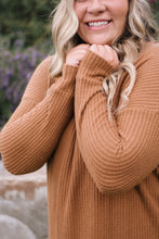 Load image into Gallery viewer, Lublin Waffle Thermal Top in Camel