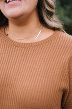 Load image into Gallery viewer, Lublin Waffle Thermal Top in Camel