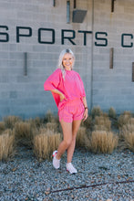 Load image into Gallery viewer, Latta Park Smocked Waistband Running Shorts in Pink