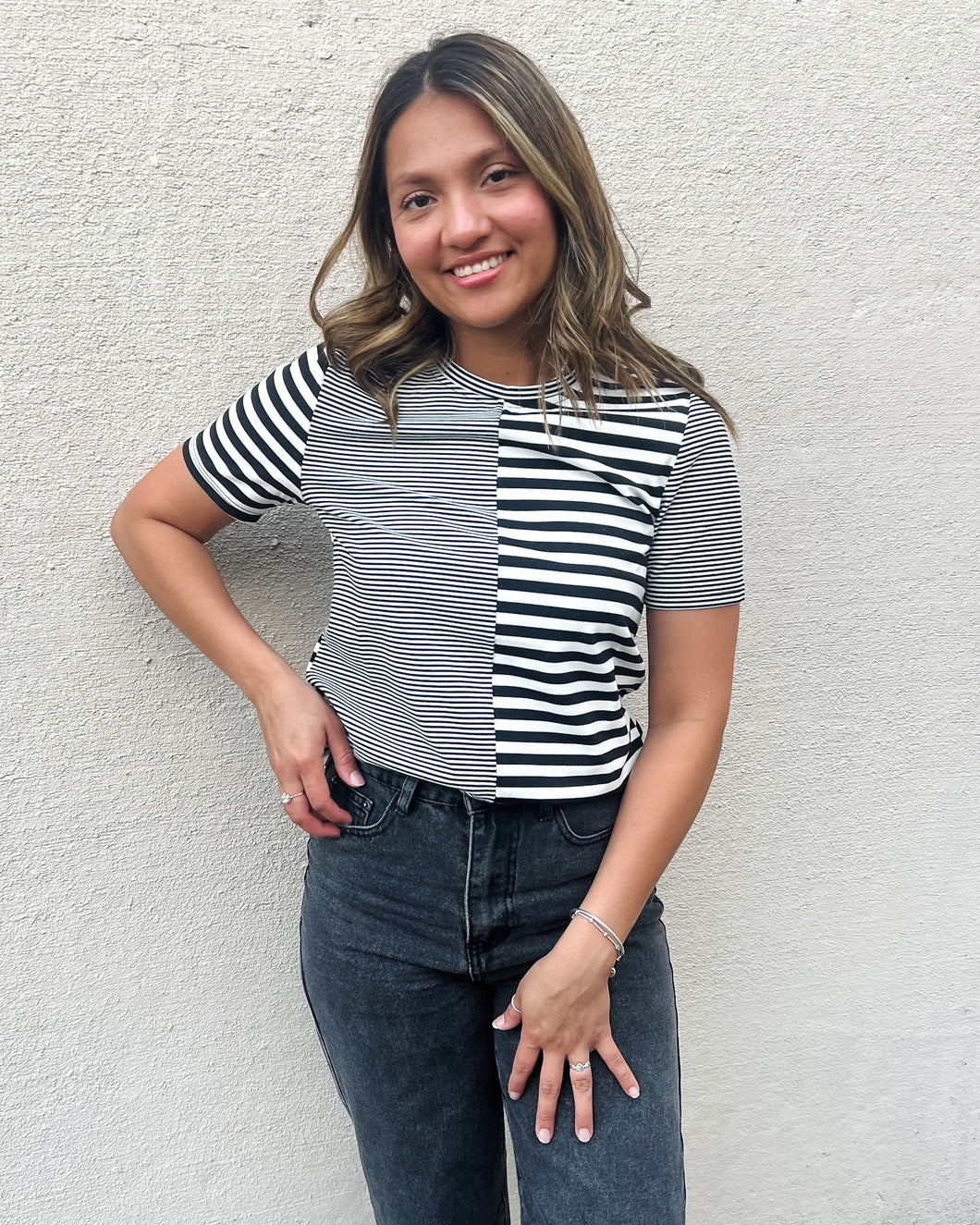 Silver City Striped Top