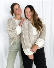 Load image into Gallery viewer, Warwick Neutral Color Block Sweater in Grey