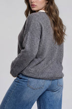 Load image into Gallery viewer, Worchester Rolled Crewneck Sweater in Grey