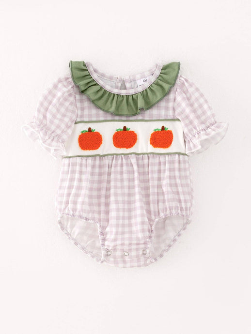 Chenille Pumpkin Romper