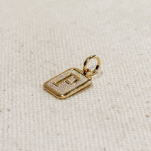 Load image into Gallery viewer, Paris Jewelry Collection: Textured Initial Charm PREORDER