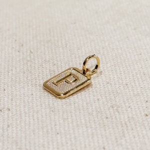 Paris Jewelry Collection: Textured Initial Charm PREORDER