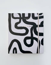 Load image into Gallery viewer, Durham Organization Collection: Undated Planner in Black and White Squiggles