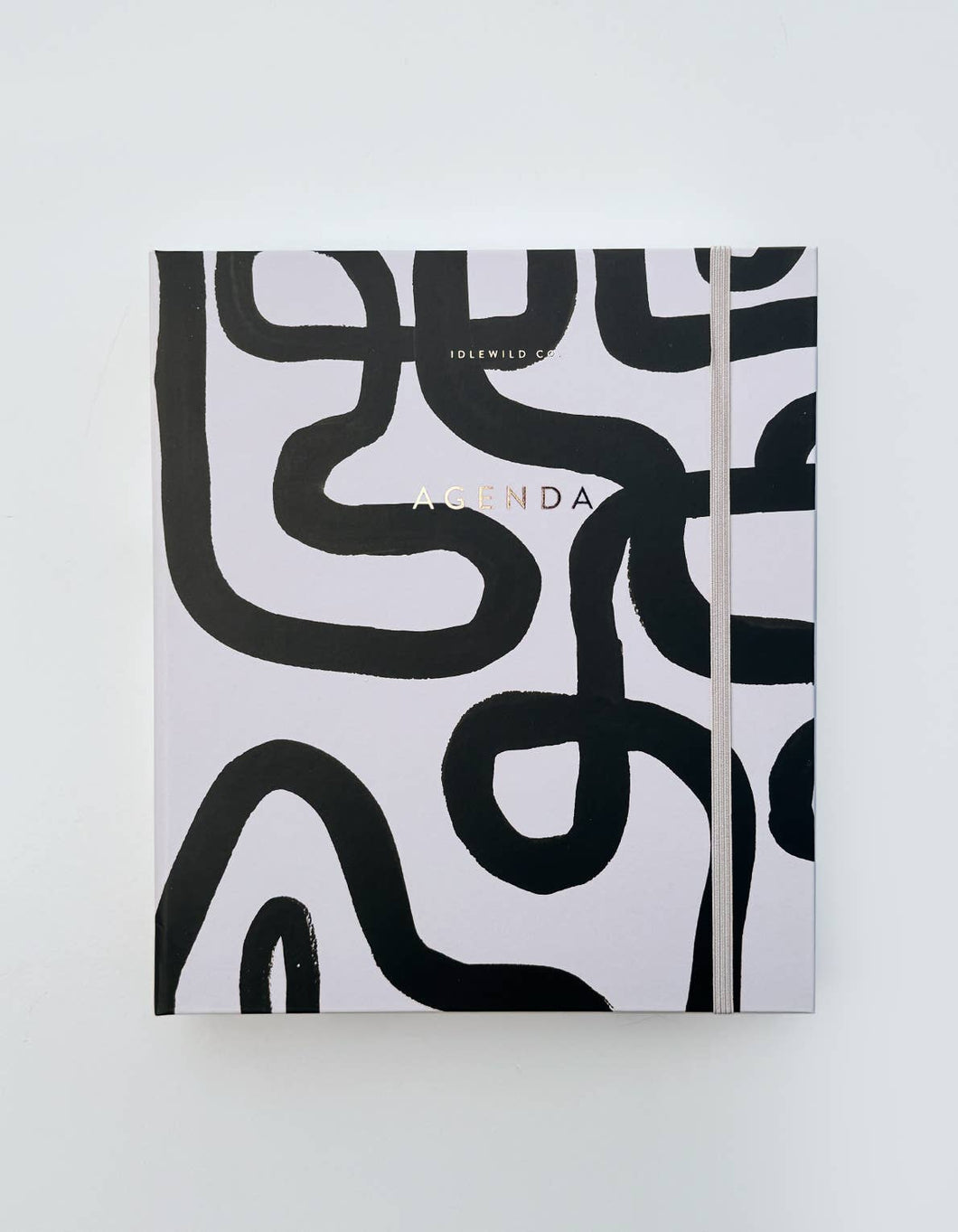 Durham Organization Collection: Undated Planner in Black and White Squiggles