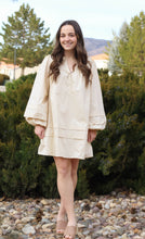 Load image into Gallery viewer, Alexandria Collared Dress in Cream