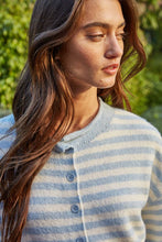 Load image into Gallery viewer, Wesley Heights Striped Cardigan in Taupe