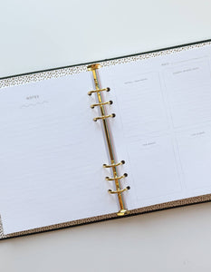 Durham Organization Collection: Undated Planner in Rainbow Check