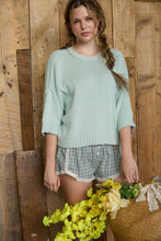 Load image into Gallery viewer, Montibello Drop Shoulder Sweater in Mint