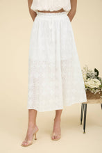 Load image into Gallery viewer, Westerly Eyelet Midi Skirt