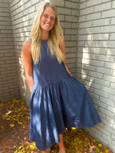 Load image into Gallery viewer, Dallas Sleeveless Denim Dress