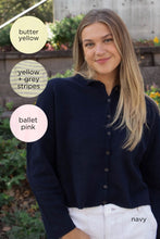 Load image into Gallery viewer, Hudson Buttoned Cardigan in Ballet Pink