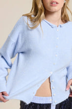 Load image into Gallery viewer, Highlands Button Down Cardigan in Baby Blue